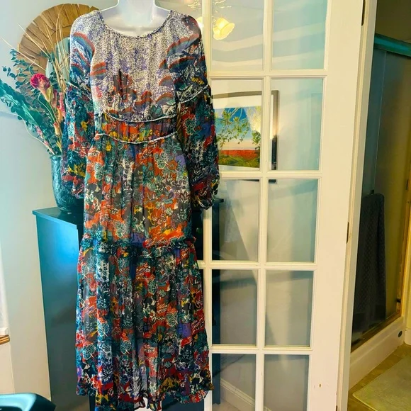 Maeve Annabella Maxi Dress Anthropologie NWOT 4P - Picture 10 of 15